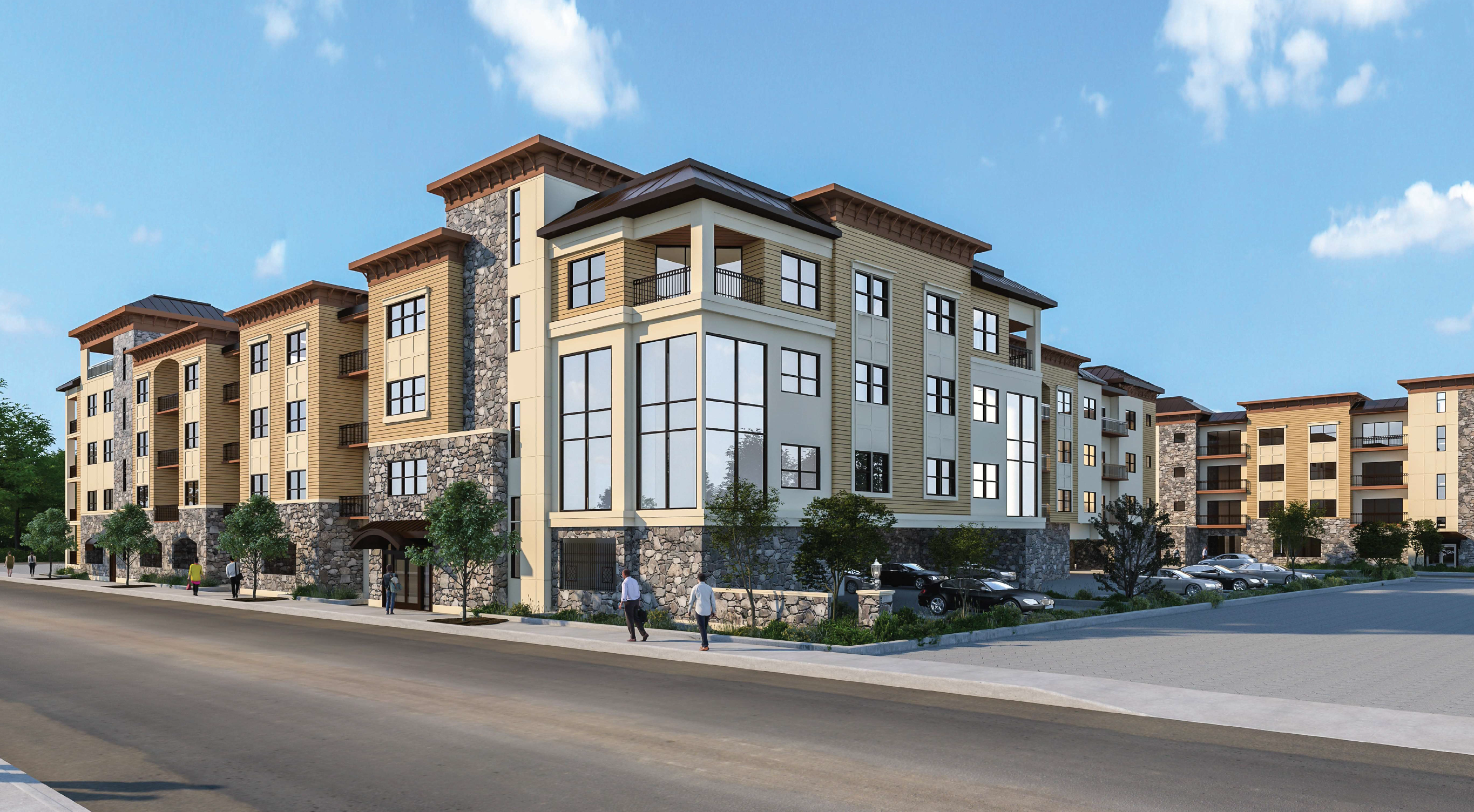 Building 1 Rendering of The Willow at Long Branch