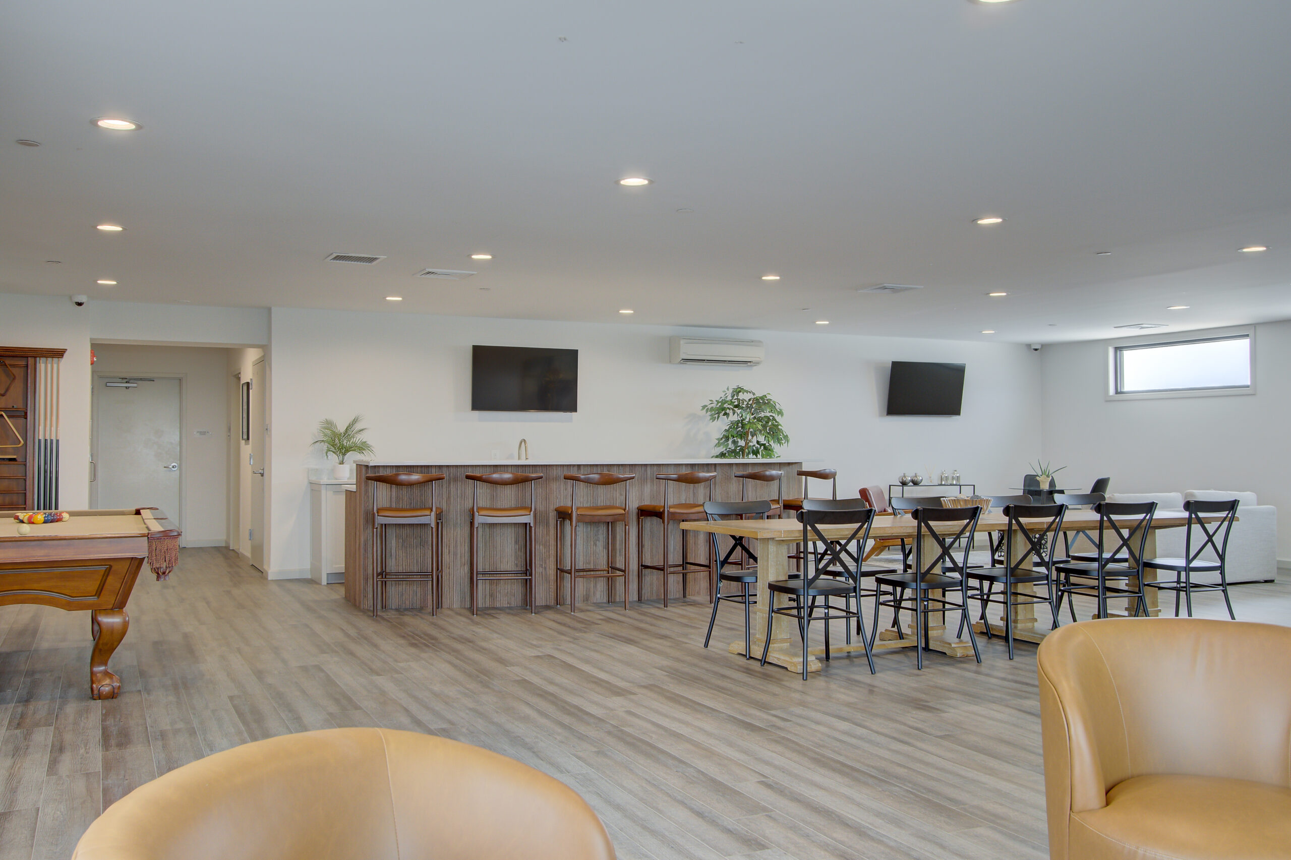 Bar Seating Clubhouse Long Branch Rental The Willow Luxury Lease Near the Beach in Long Branch New Jersey Pier Village, long Branch, New Jersey
